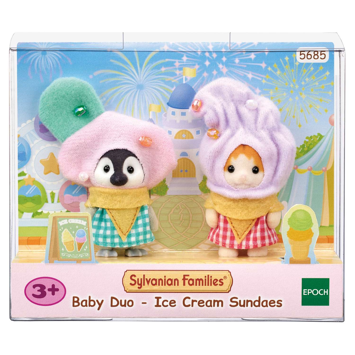 Набор Sylvanian Families Друзья в костюмах сливочного мороженого 5685 - фото 6