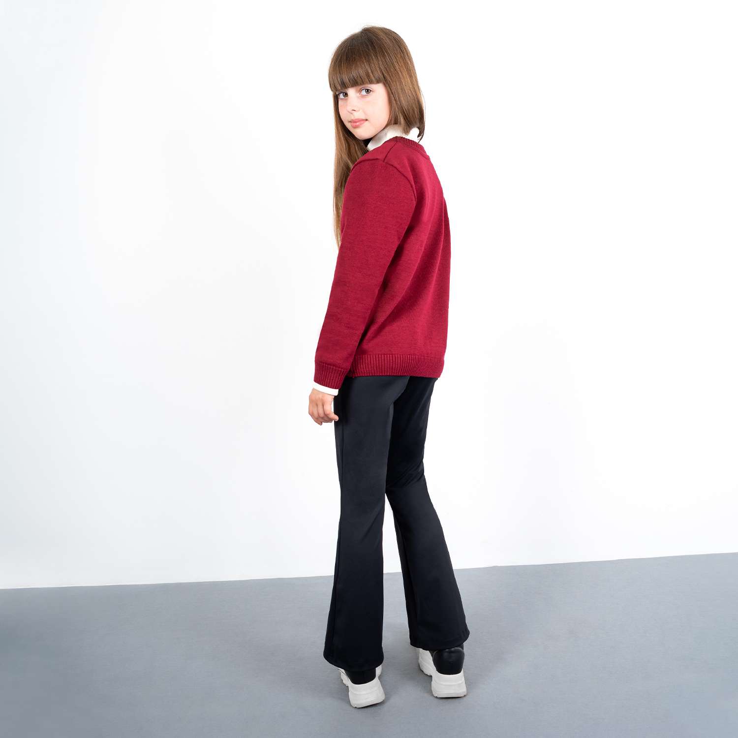 Пуловер LEO 4037С_бордовый - фото 5