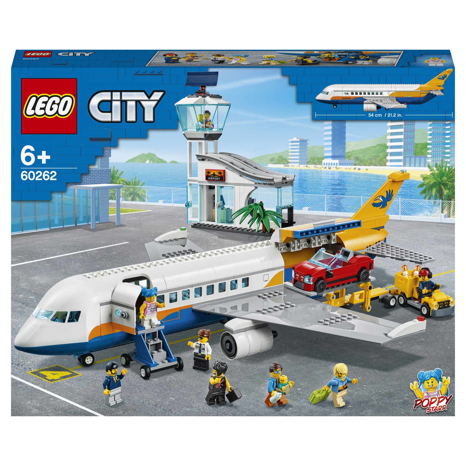 Конструктор LEGO City Пассажирский самолёт 60262 купить по цене 4999 ₽ в  интернет-магазине Детский мир