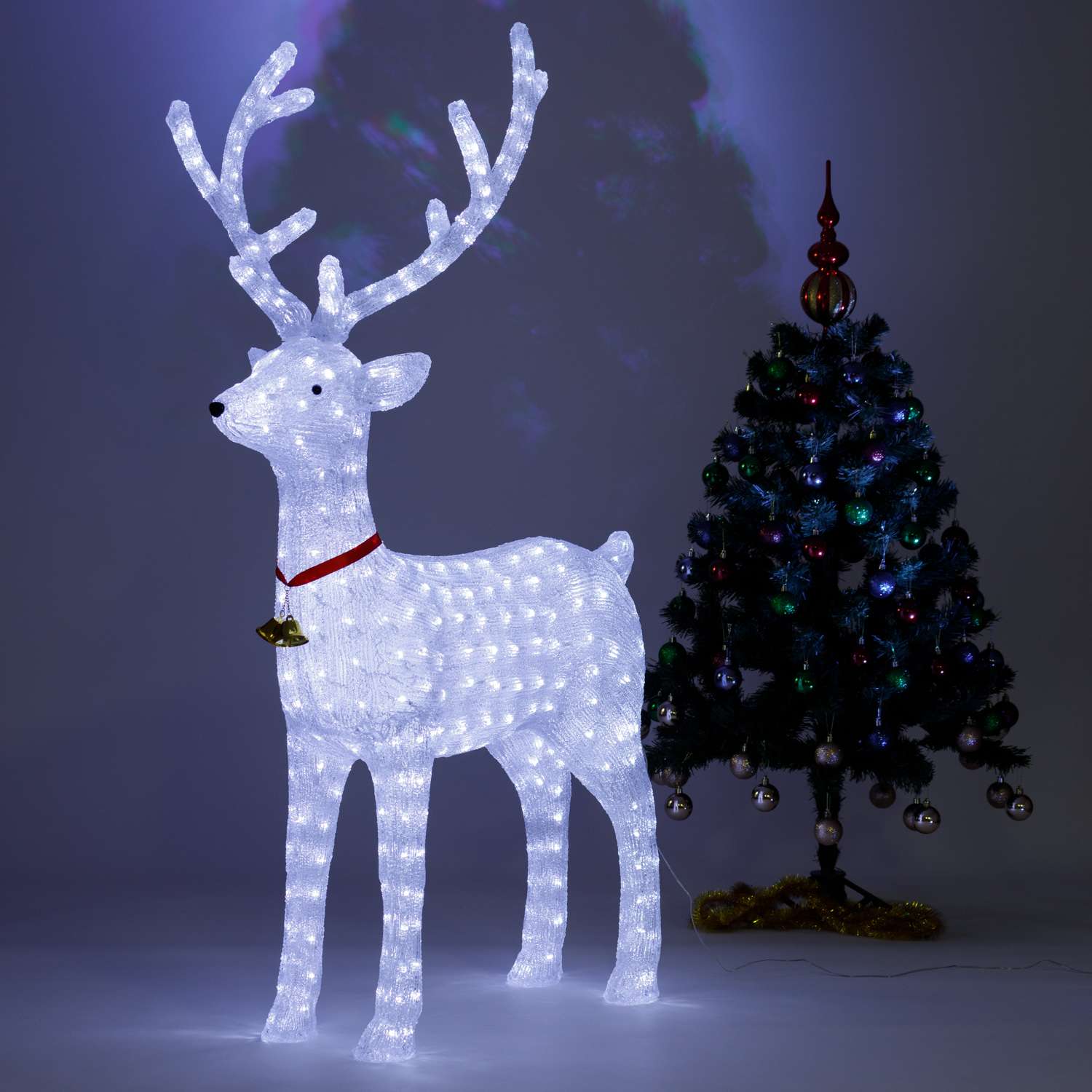 Фигура декоративная BABY STYLE Олень акрил LED с режимами 151 см - фото 2