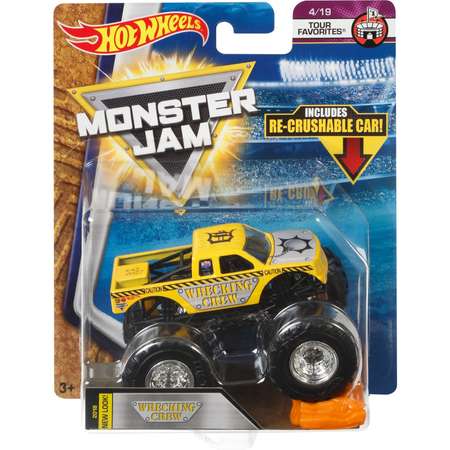 Машина Hot Wheels Monster Jam 1:64 Tour Favorites Аварийная команда FLW94