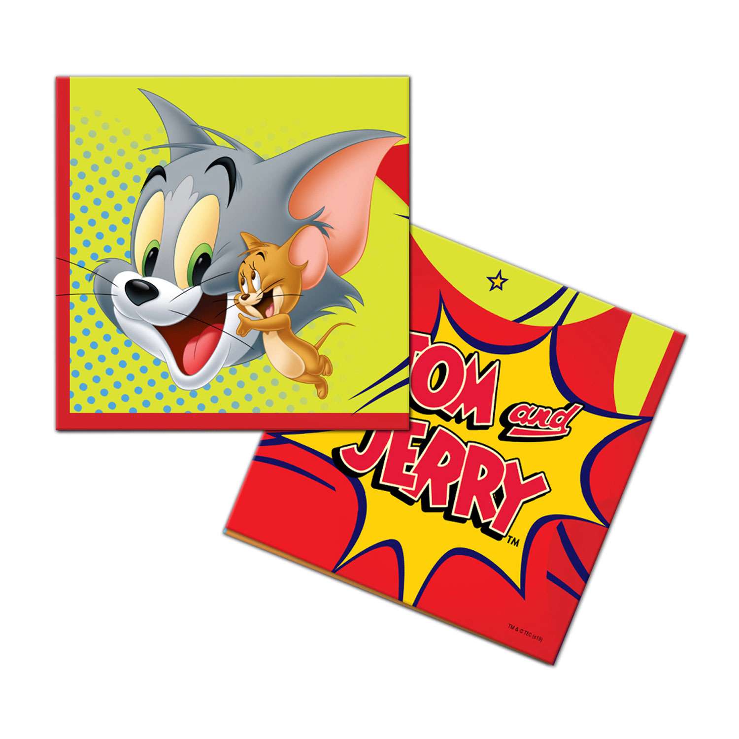 Салфетки бумажные ND PLAY Tom Jerry 33х33 см 24 шт - фото 1