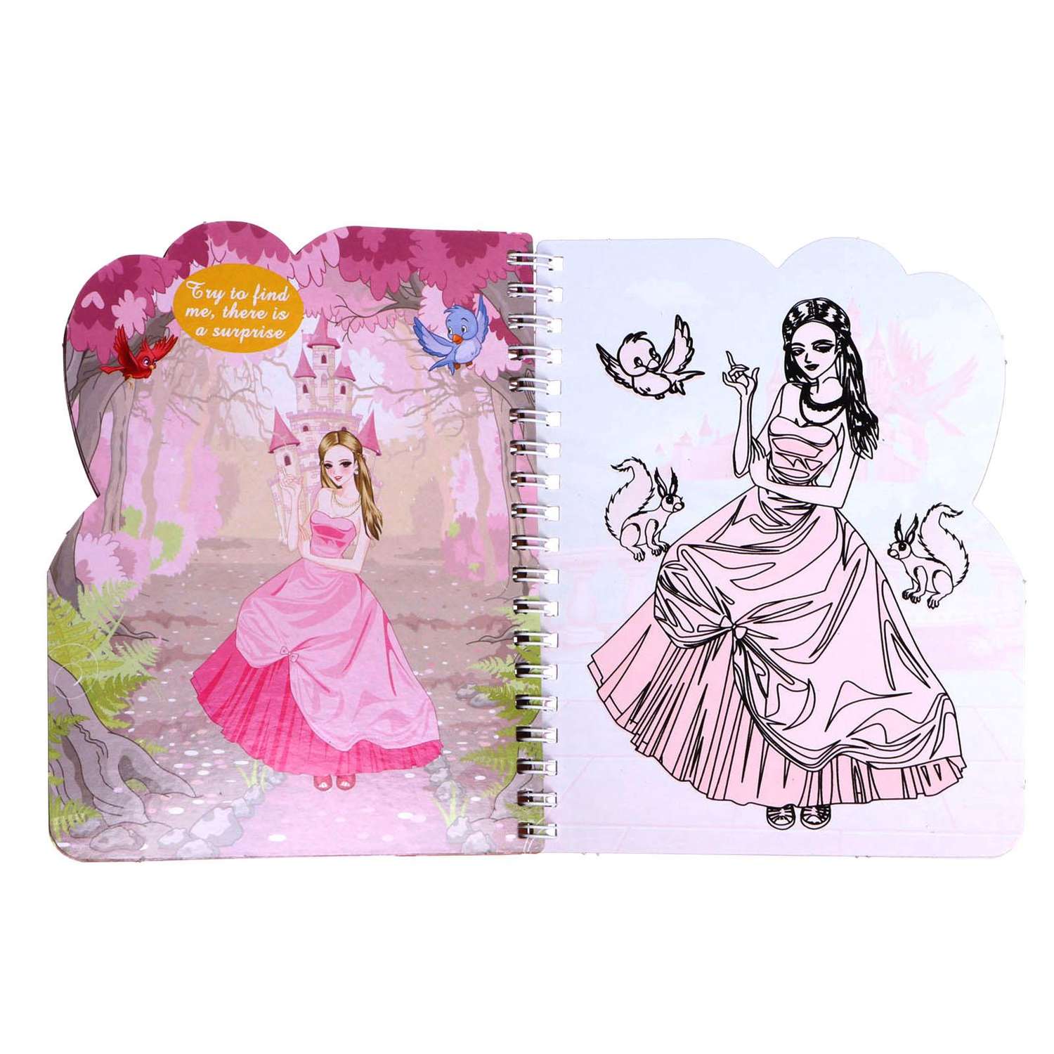 Книжка Sima-Land Для рисования водой Принцессы с маркером - фото 3