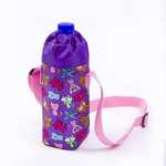 Детская сумка для бутылки Belon familia принт кошки фиолетовый