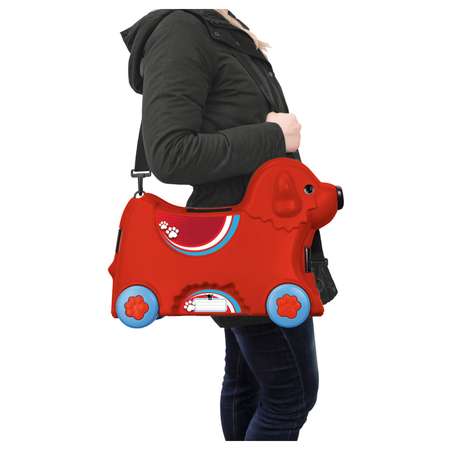 Чемодан BIG детский на колесиках красный 55350