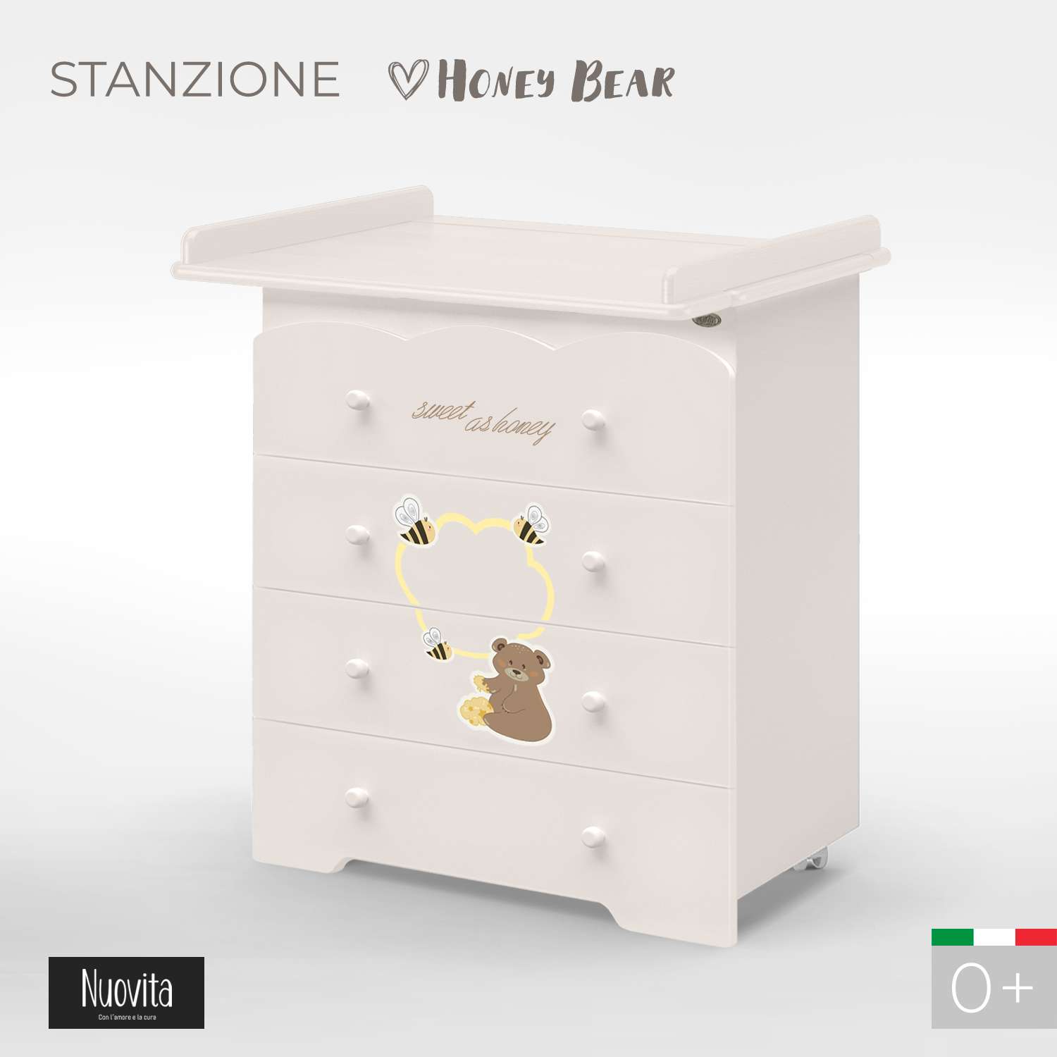 Комод Nuovita Stanzione Honey Bear Ваниль - фото 2