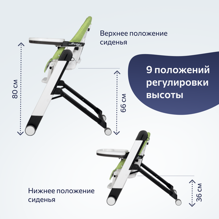 Стул Peg-Perego Siesta Follow Me Wonder Green