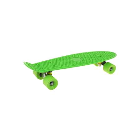 Скейтборд Наша Игрушка пенниборд пластик 56*14 см колеса PVC крепления из алюминия зеленый