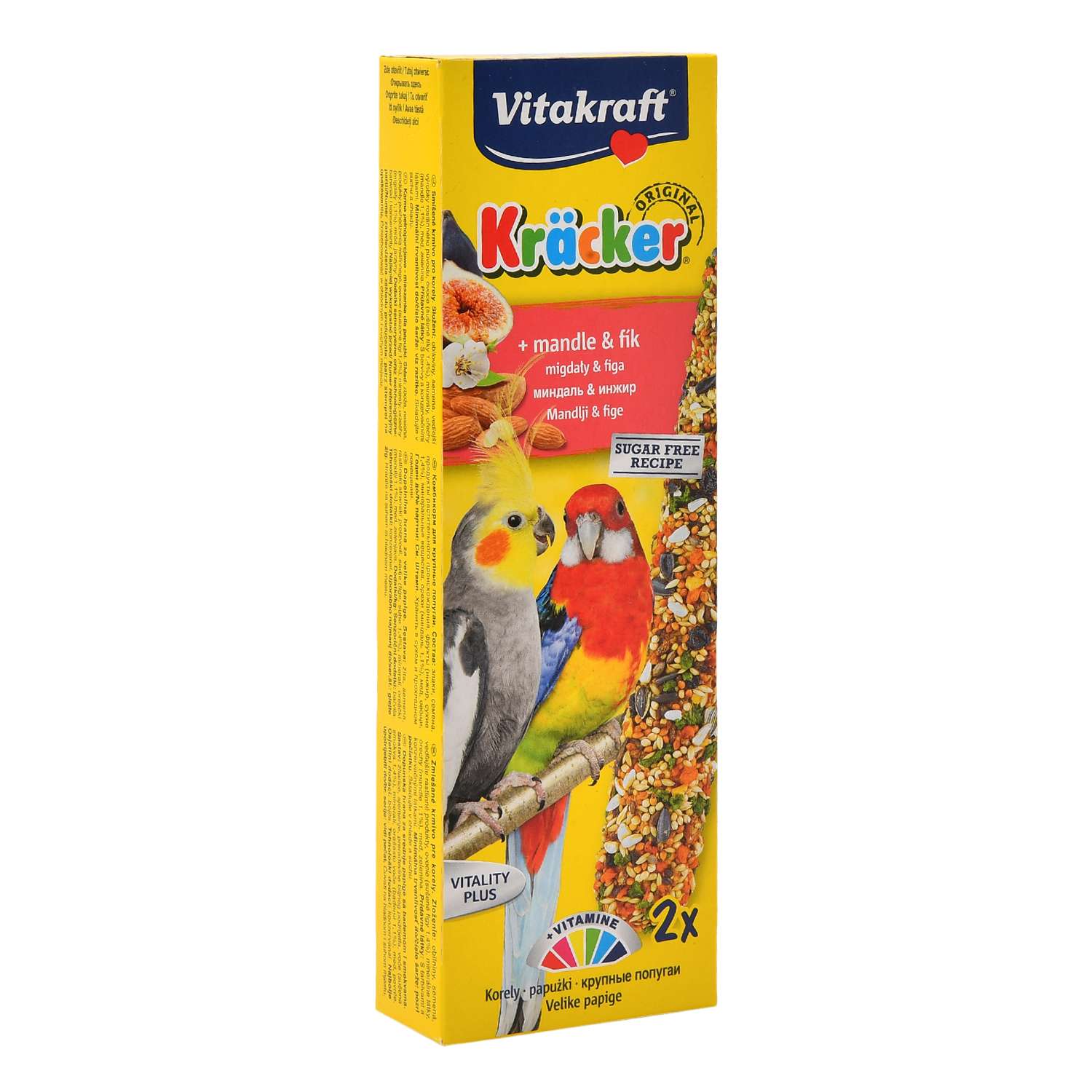 Лакомство для попугаев Vitakraft австралийских Крекеры фруктовые 2шт 10615 - фото 1