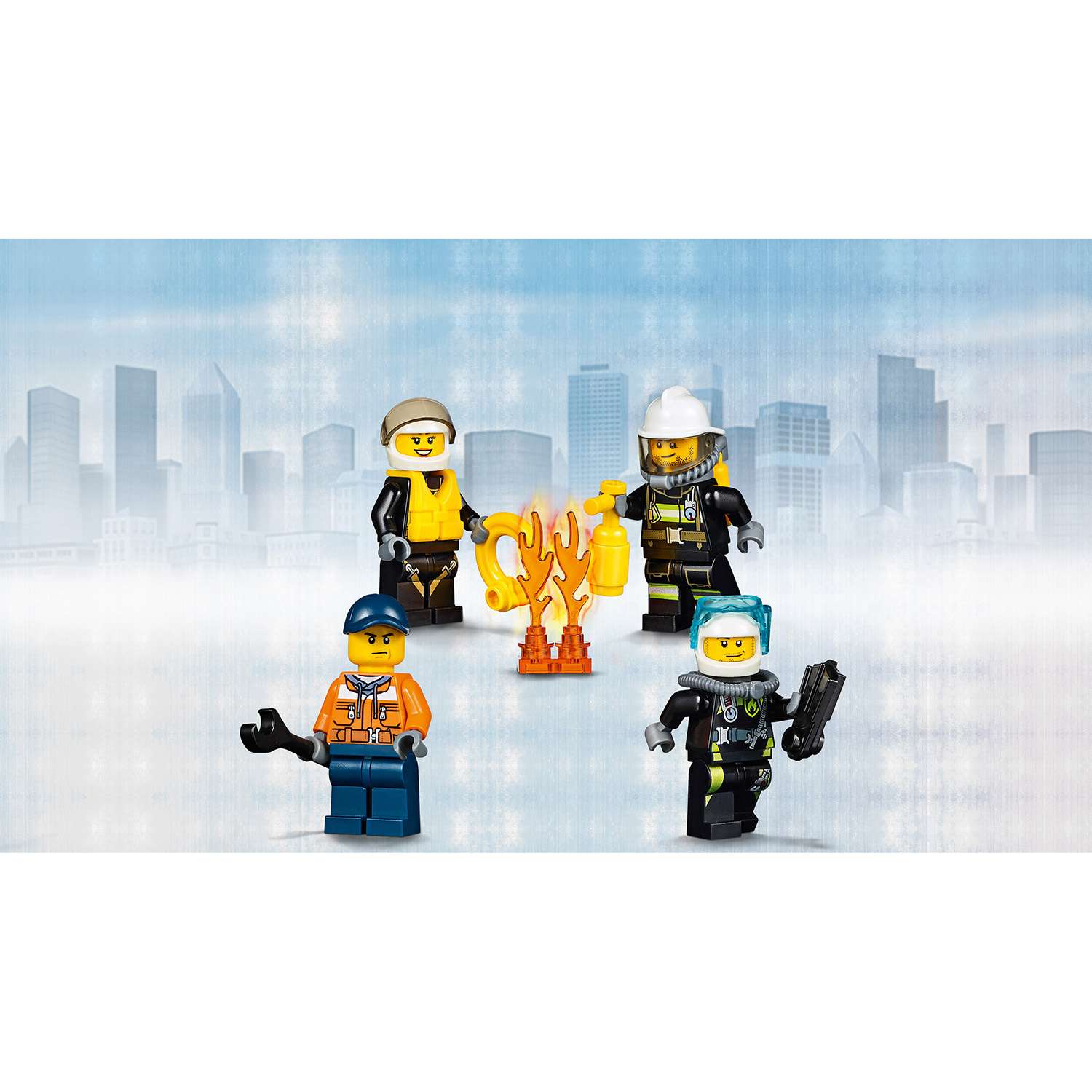 Конструктор LEGO City Fire Набор для начинающих «Пожарная охрана» (60106) - фото 4