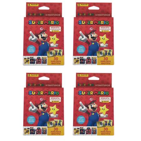 Набор коллекционных наклеек Panini Super Mario Супер Марио 24 пакетика в экоблистере