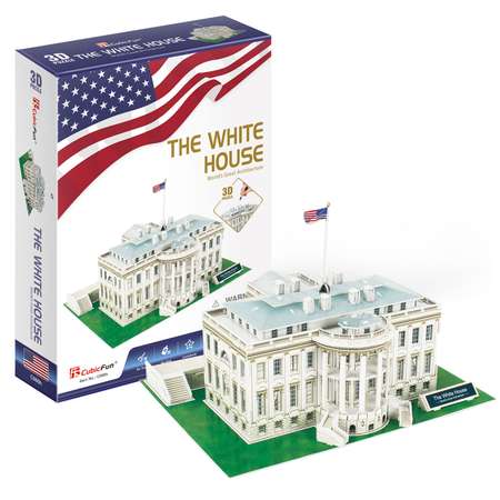 Пазл 3D CubicFun Белый дом 64 детали