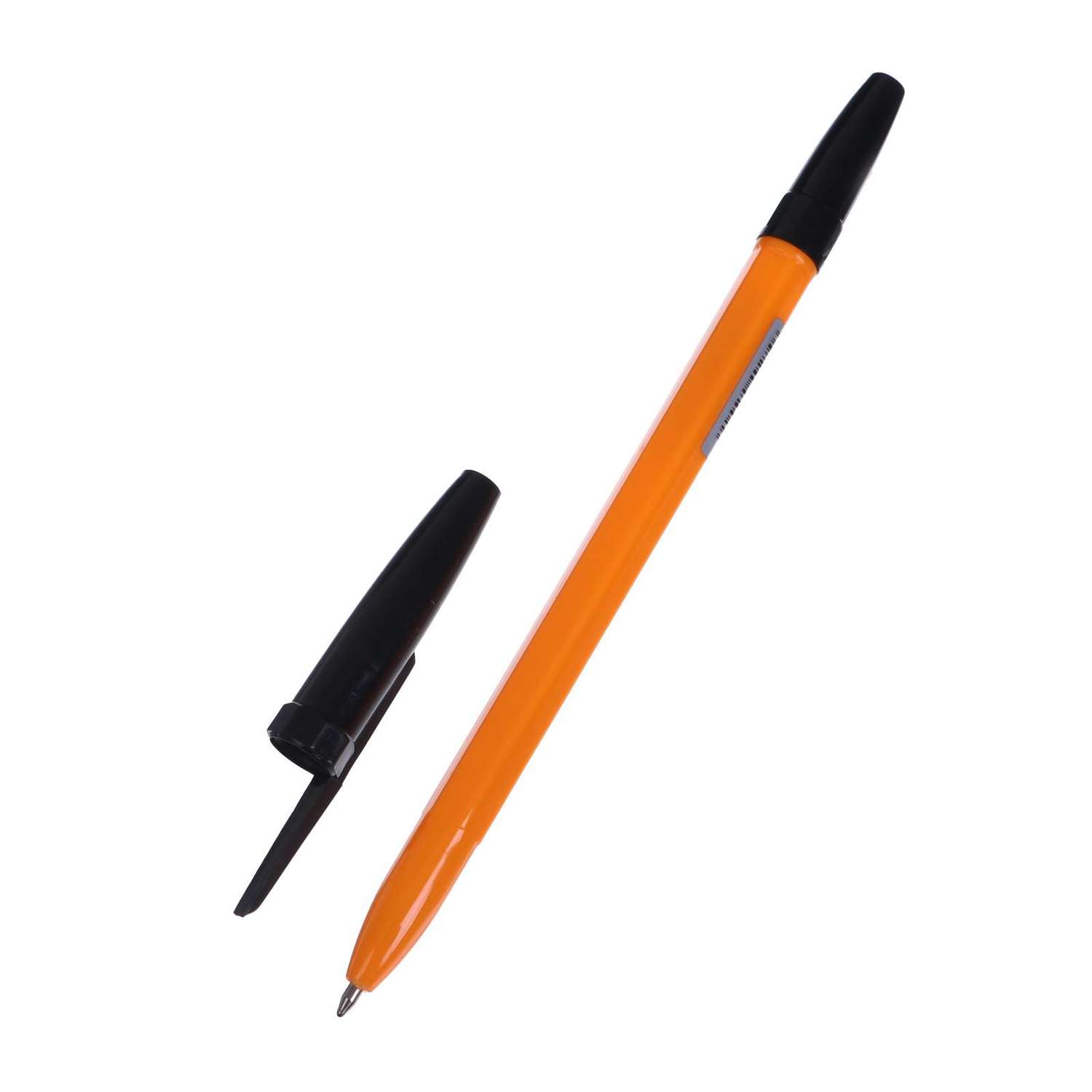Ручка Calligrata 0.7 мм черная корпус оранжевый - фото 1