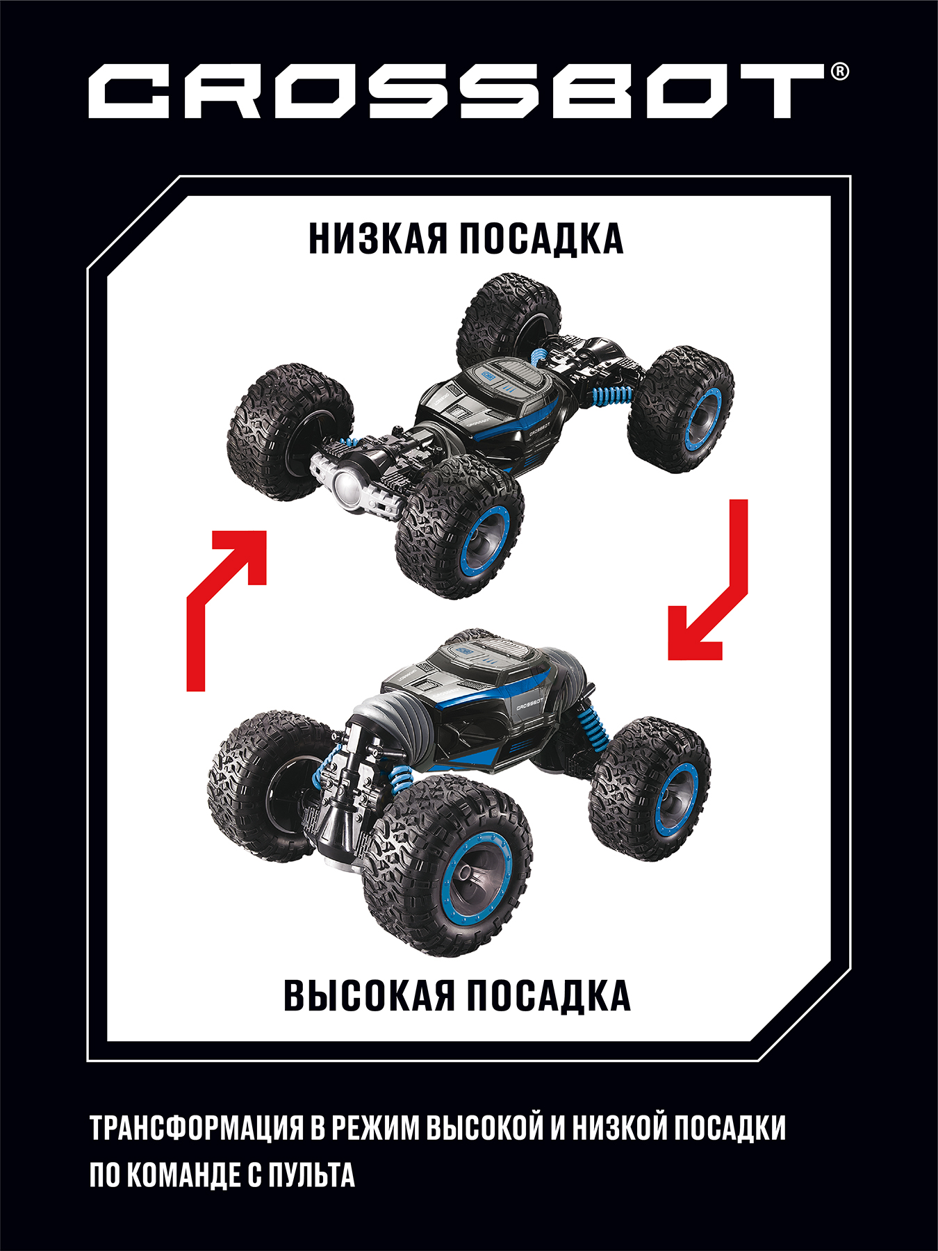 Машина радиоуправляемая CROSSBOT Трансформация