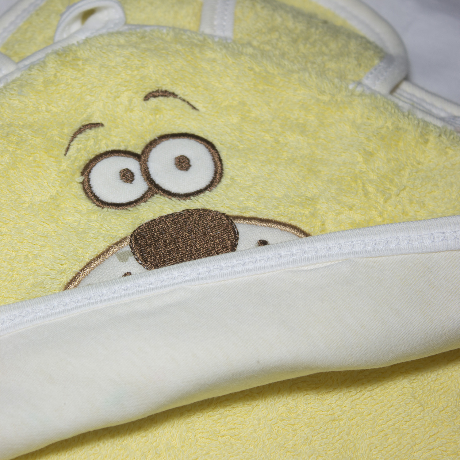 Полотенце Осьминожка с уголком махровое с вышивкой Мишка - фото 5