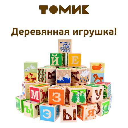 Кубики Томик Занимательные буквы 42 штуки 1111-5