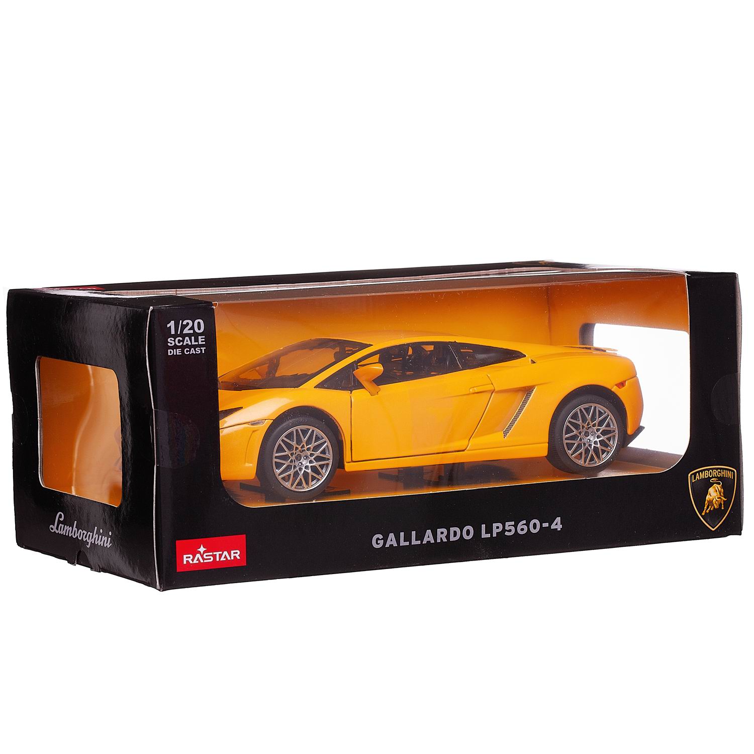 Автомобиль Rastar Lamborghini 1:20 без механизмов желтый 34500Y - фото 2