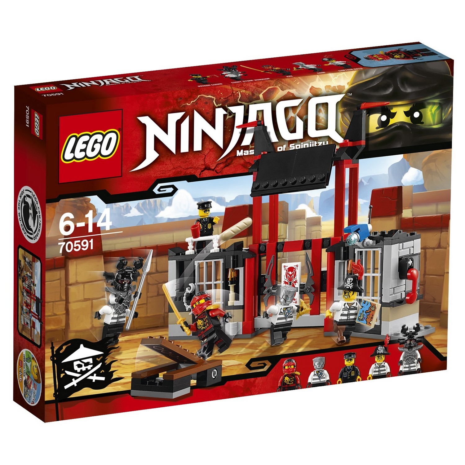 Конструктор LEGO Ninjago Побег из тюрьмы Криптариум (70591) купить по цене  1499 ₽ в интернет-магазине Детский мир