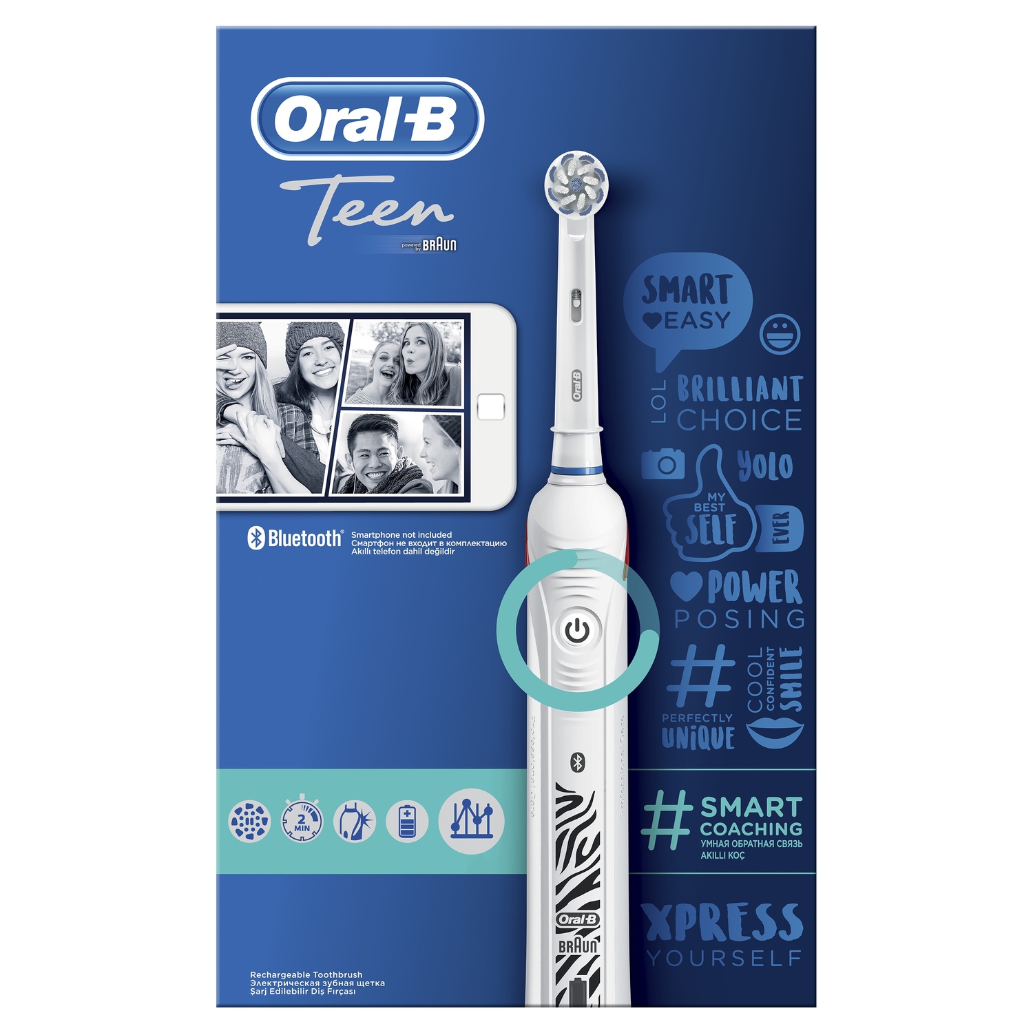 Зубная щетка Oral-B Smart Sensi Ultrathin электрическая Белая 80313297 - фото 4