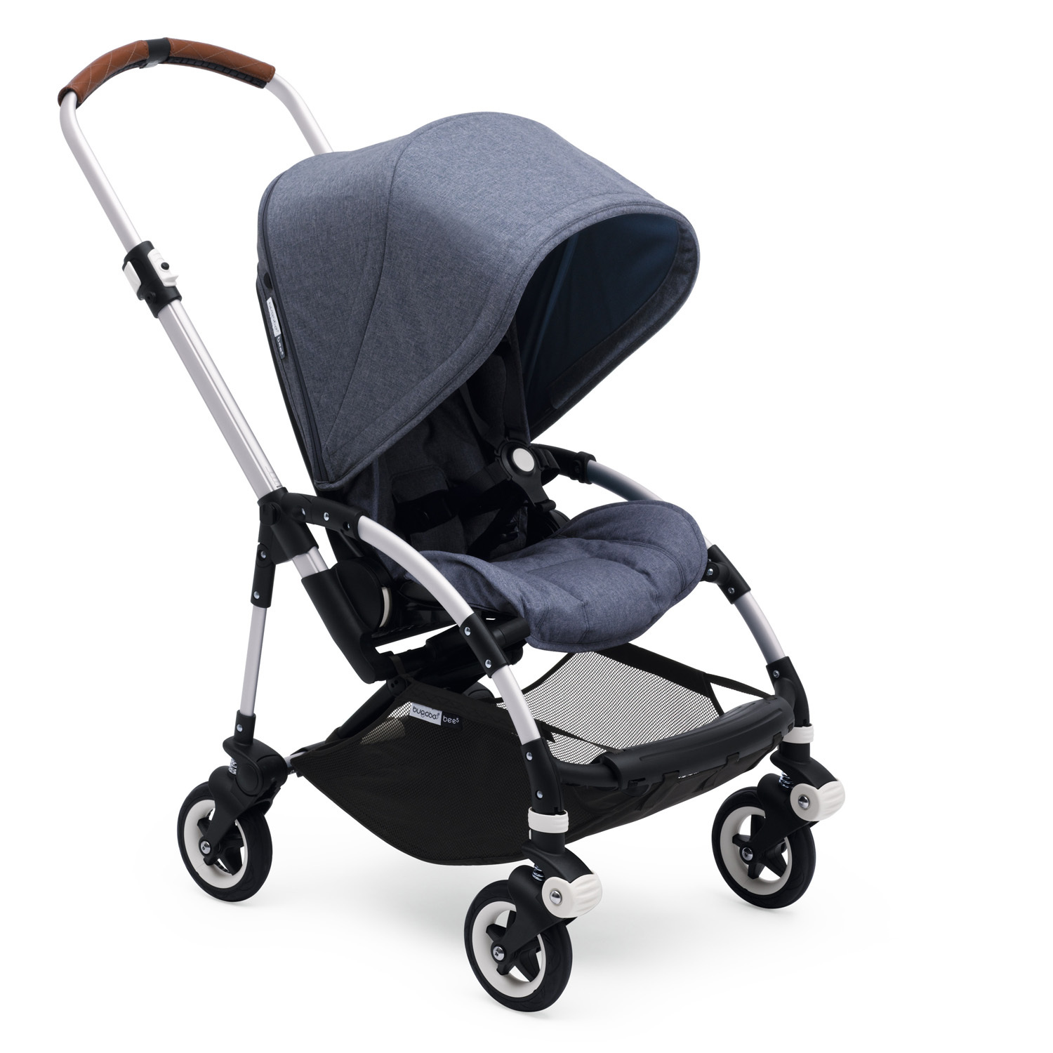 Коляска прогулочная Bugaboo Bee5 Complete Alu/Blue Melange/Blue Melange 590300BM01 - фото 1