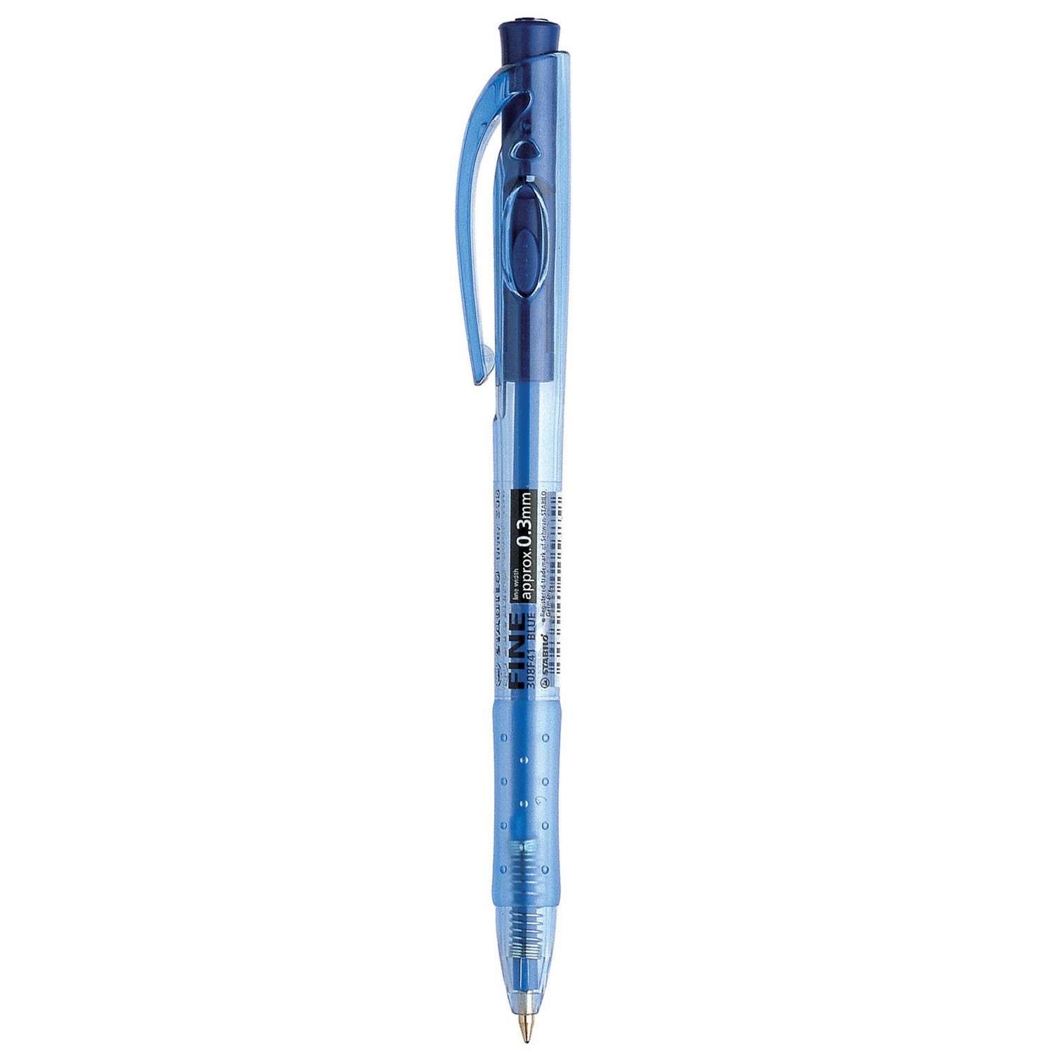 Ручка шариковая STABILO Liner автоматическая Синий 308/41-1B - фото 1