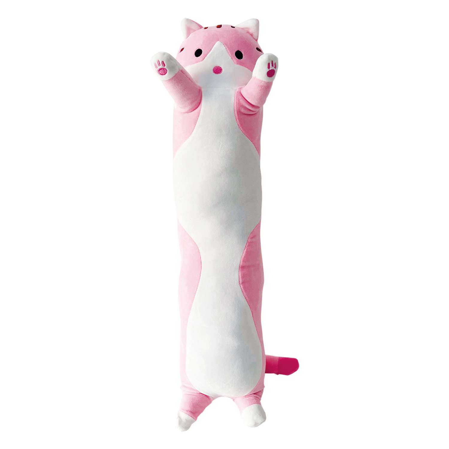 Игрушка-обнимашка Territory подушка кот Батон розовый 70 см - фото 6