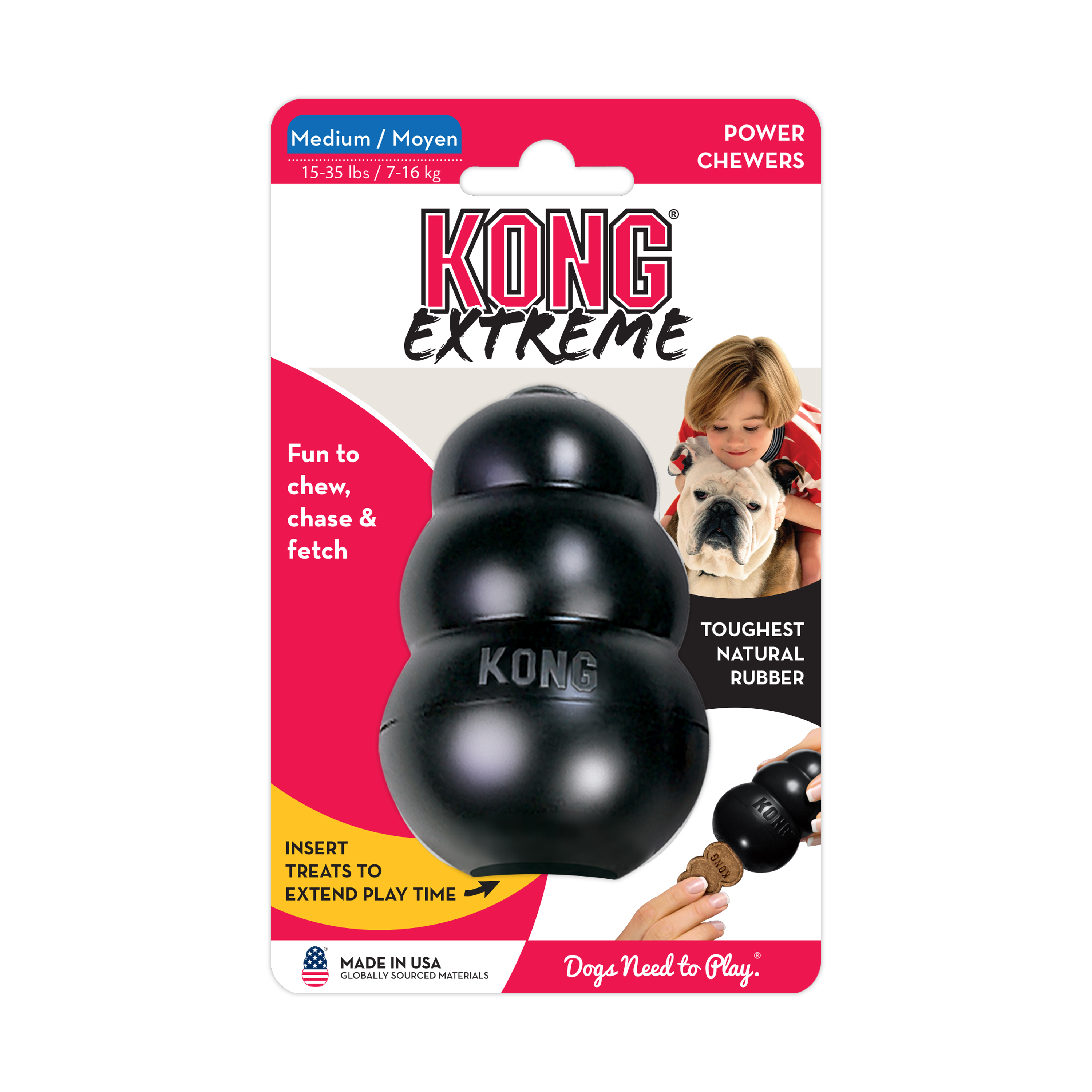 Игрушка для собак KONG Extreme очень прочная средняя K2 - фото 2