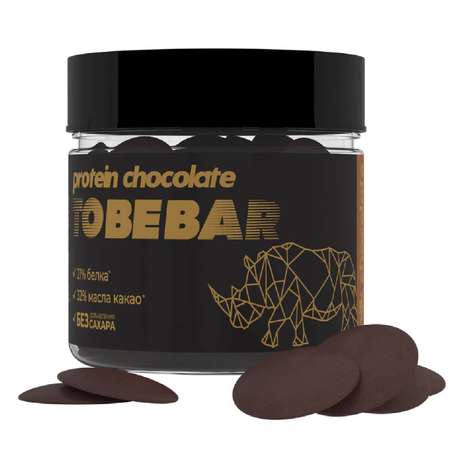 Протеиновый шоколад Иван-поле TOBEBAR молочный в дропсах без сахара 150 г
