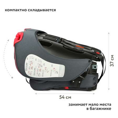 Автокресло Babyton Maverick Red Isofix 1/2/3 (9-36 кг)