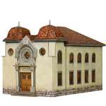 Сборная модель Умная бумага Храмы мира Синагога в Делемоне 334