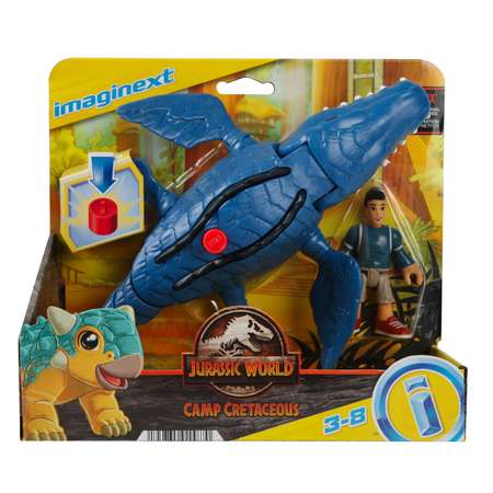 Фигурка Imaginext Jurassic World Мозазавр и Кенджи