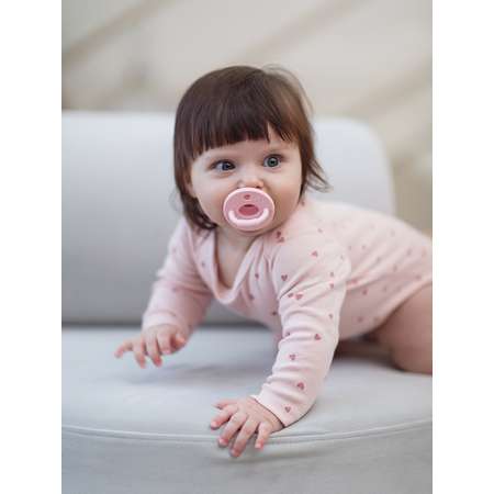 Соска-пустышка Mibella ортодонтическая силиконовая 0-36 месяцев пион