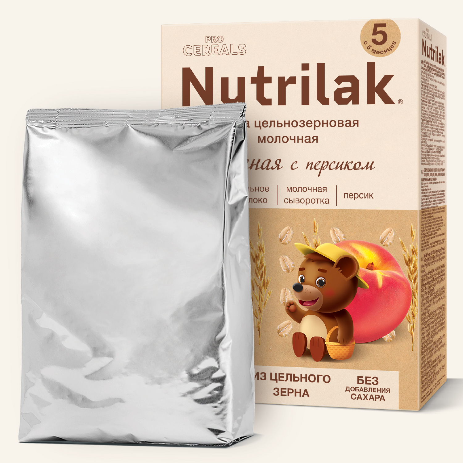 Каша молочная Nutrilak Premium Procereals овсяная персик 200г с 5месяцев - фото 9