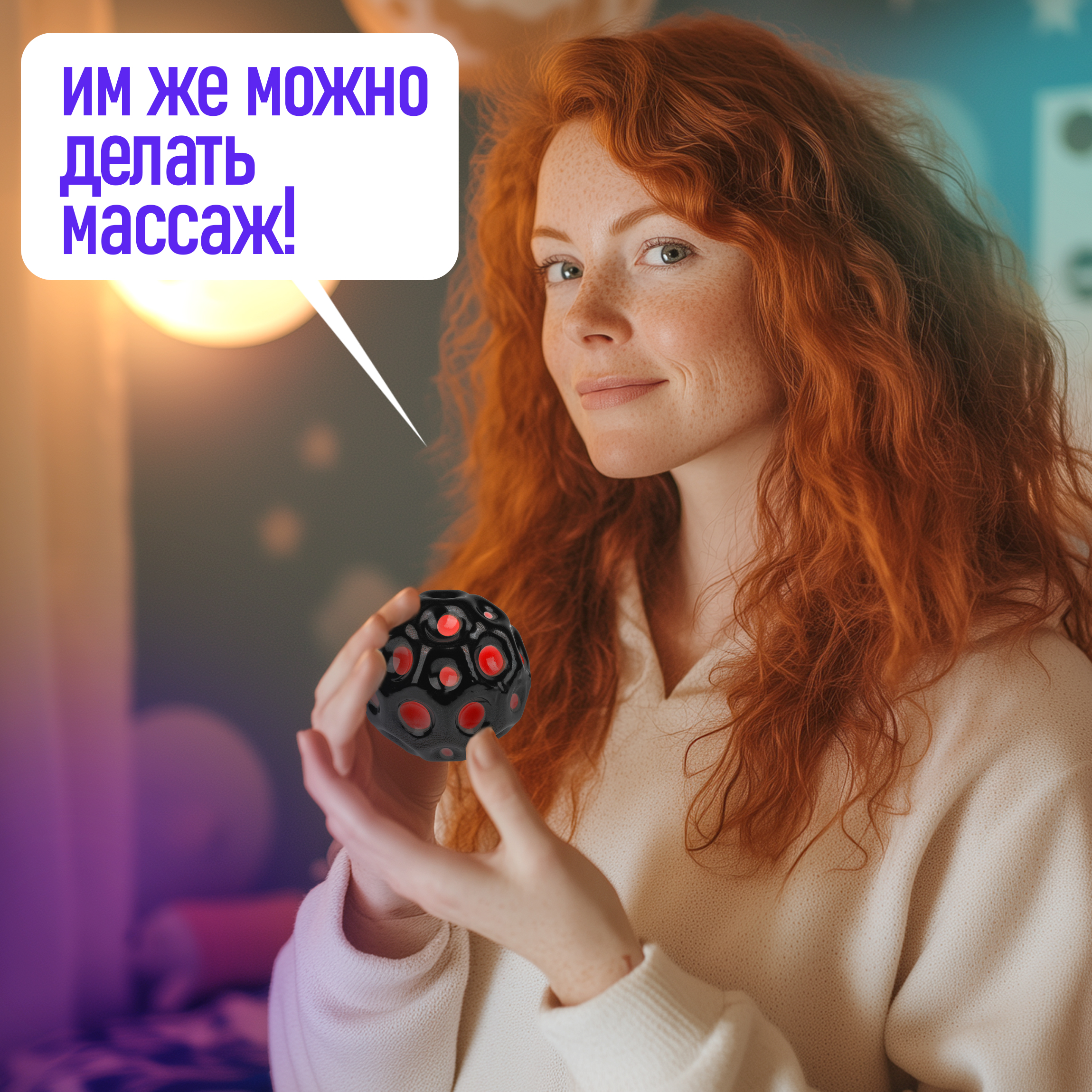 Мяч детский moon ball Крутой Замес 1TOY попрыгунчик лунный галактический розово-черный - фото 7