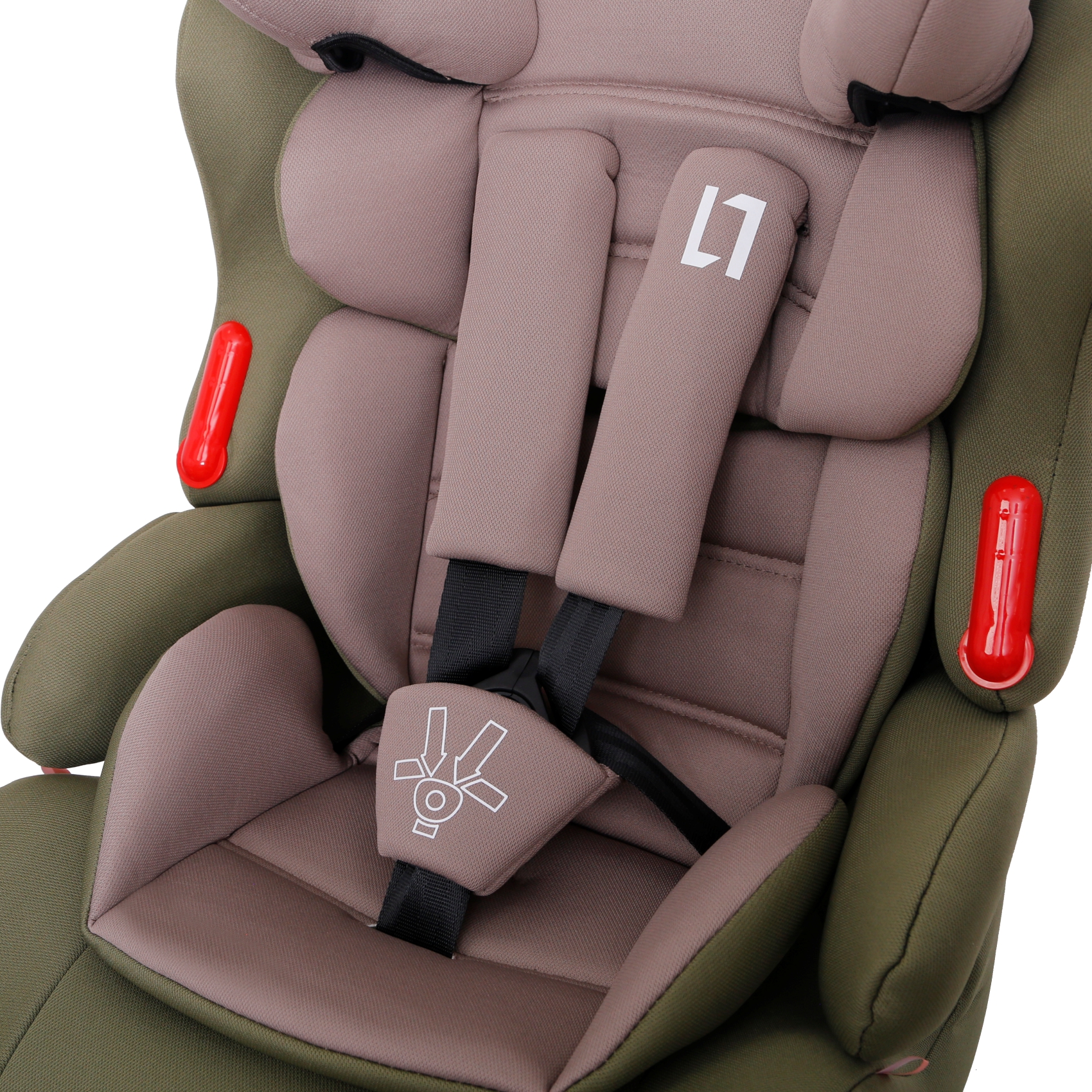 Детское автокресло Еду-Еду KS 516 Lux гр.I/II/III серия Level One dark green - фото 7