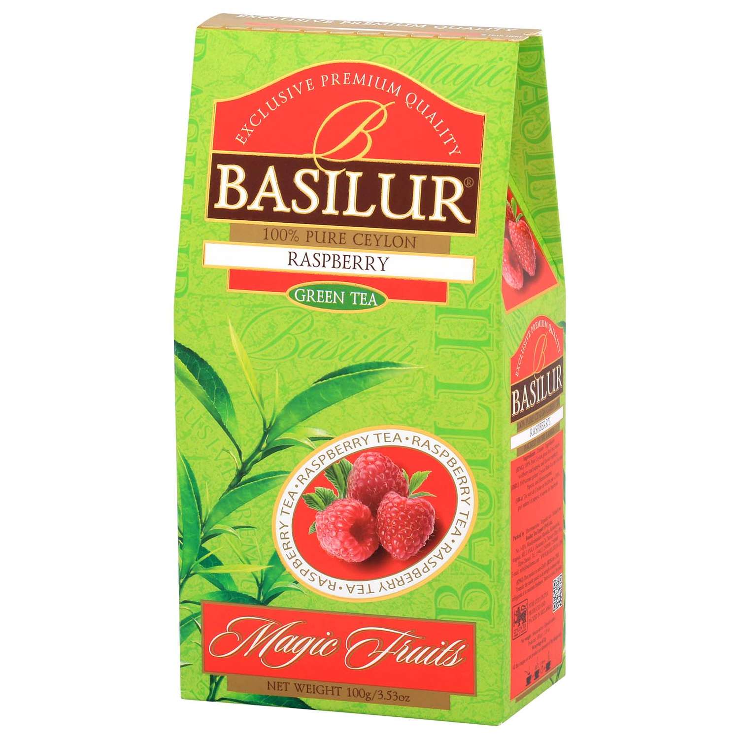 Чай зеленый Basilur Волшебные фрукты Малина 100 г - фото 1