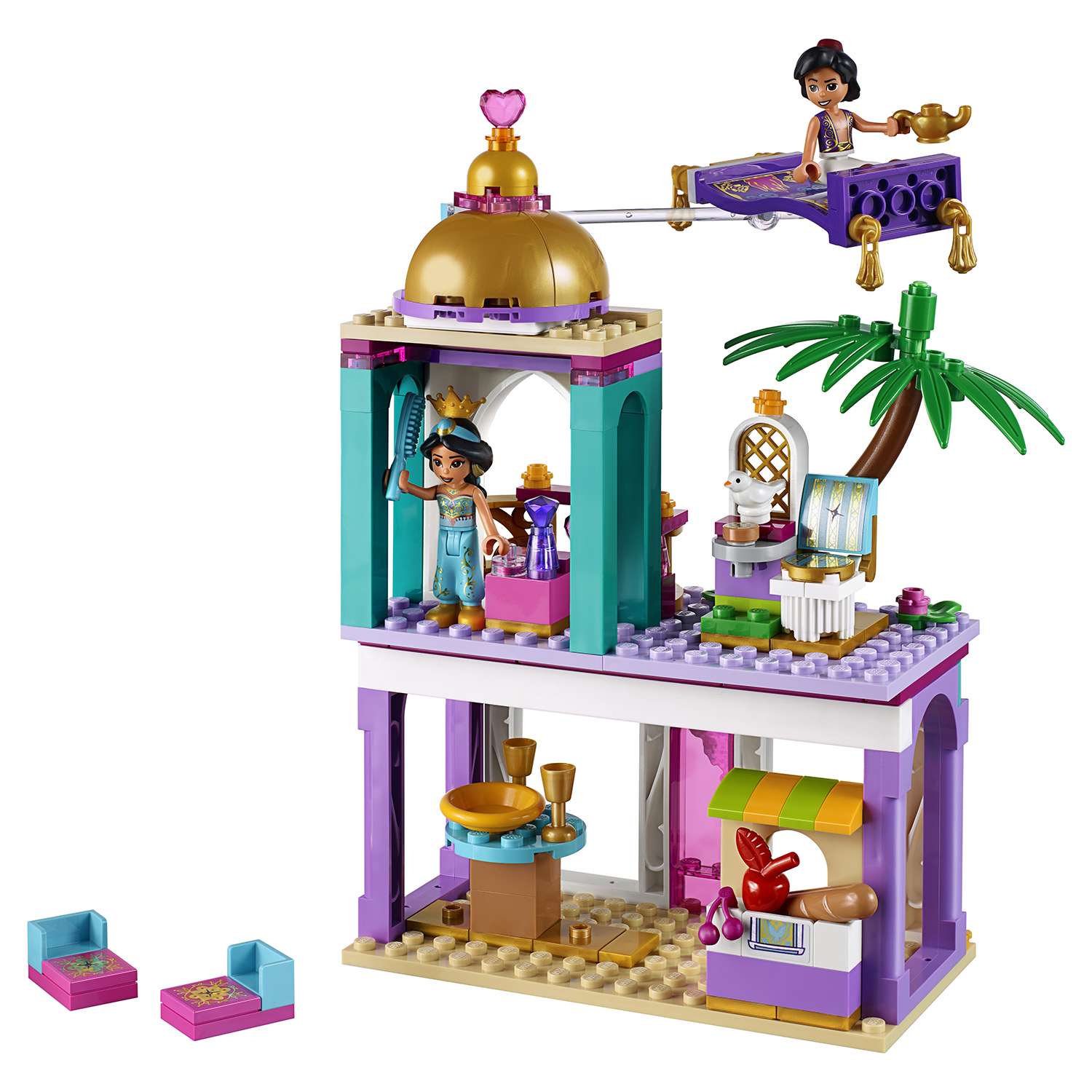 Конструктор LEGO Disney Princess Приключения Аладдина и Жасмин во дворце 41161 - фото 12