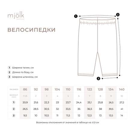 Велосипедки Mjolk