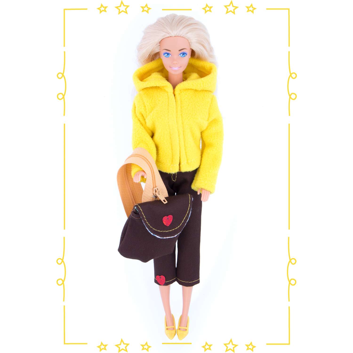 Набор одежды Модница для куклы 29 см 9999 желтый 9999желтый&amp;коричневый - фото 1