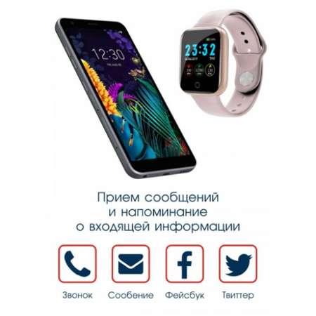 Фитнес-браслет BandRate Smart SHI55GP с тонометром и трекером сна