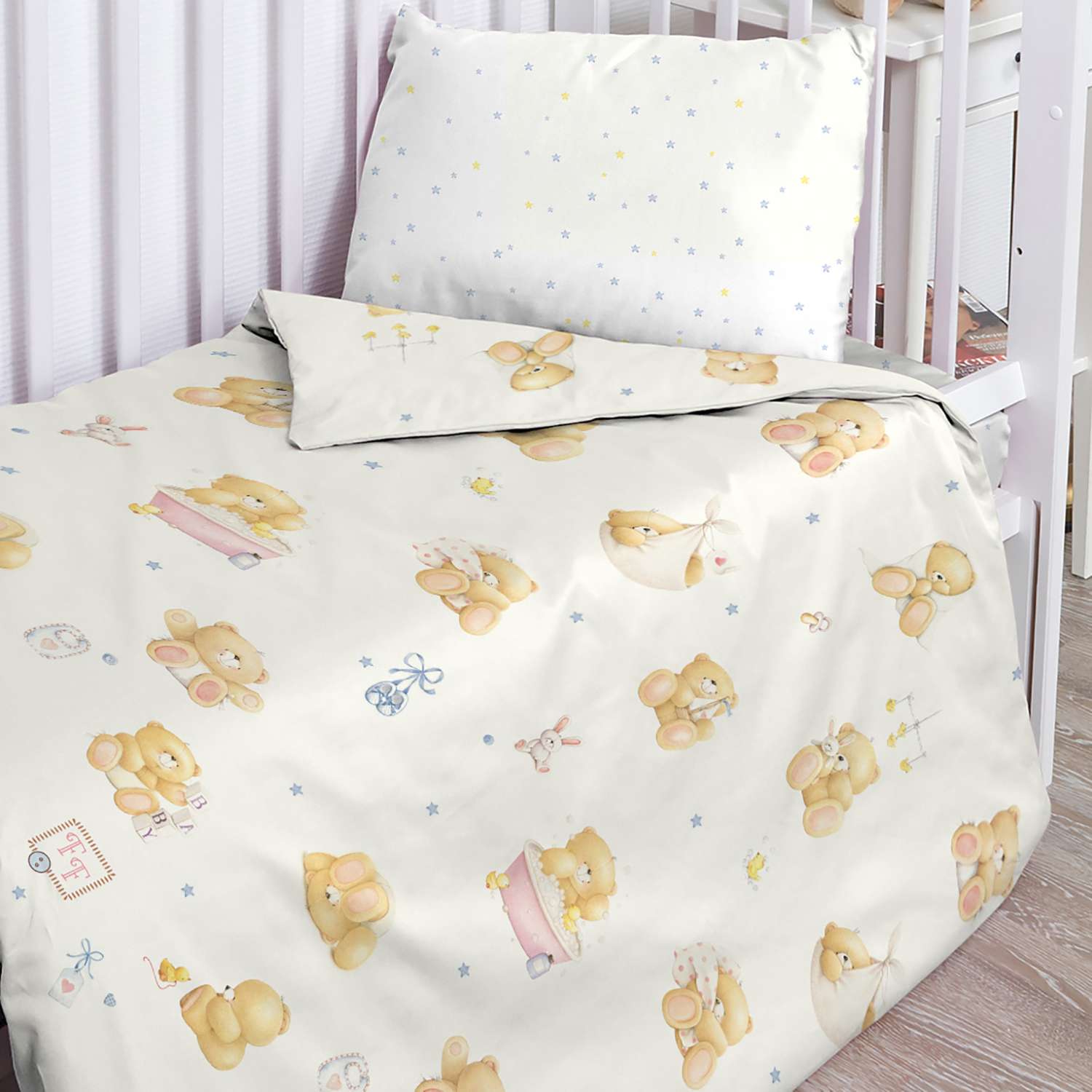Комплект постельного белья Forever Friends Маленькие мишки - фото 3