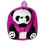 Рюкзак с игрушкой Little Mania фиолетовый Панда