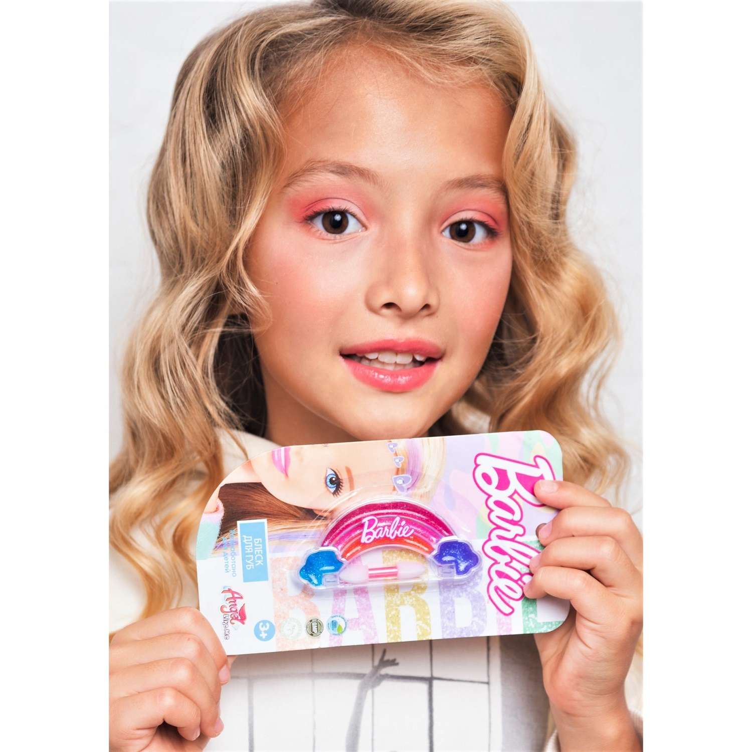 Блеск для губ Barbie Радуга Детская декоративная косметика для девочек - фото 2