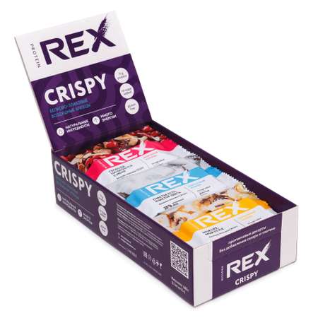 Печенье протеиновое ProteinRex Crispy Ассорти 12шт