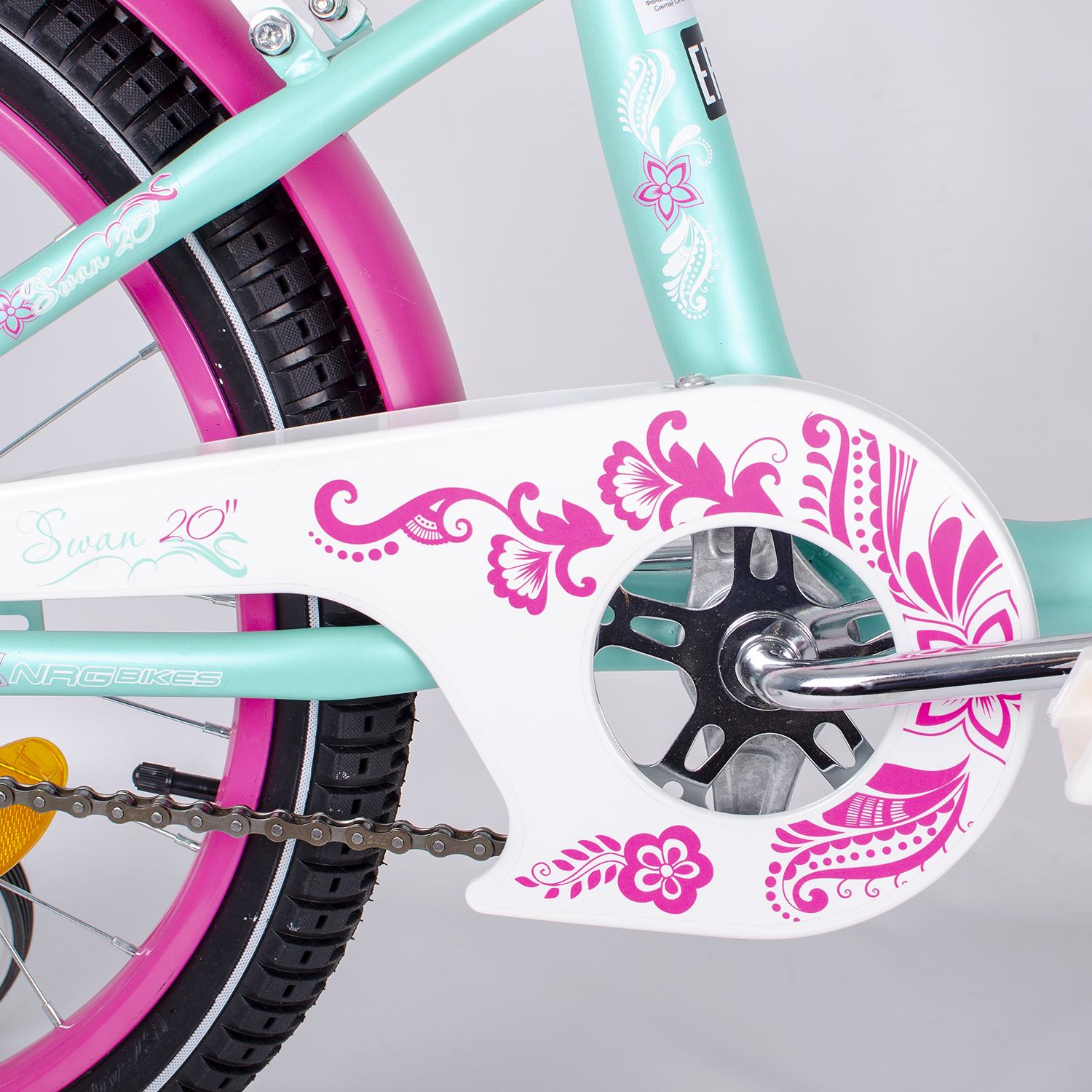 Велосипед NRG BIKES SWAN 20 mint-pink - фото 11