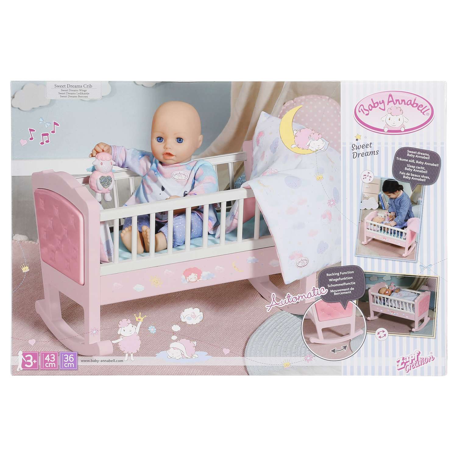 Мебель для кукол Zapf Creation Baby Annabell Кроватка Сладкие сны 703236 703236 - фото 2