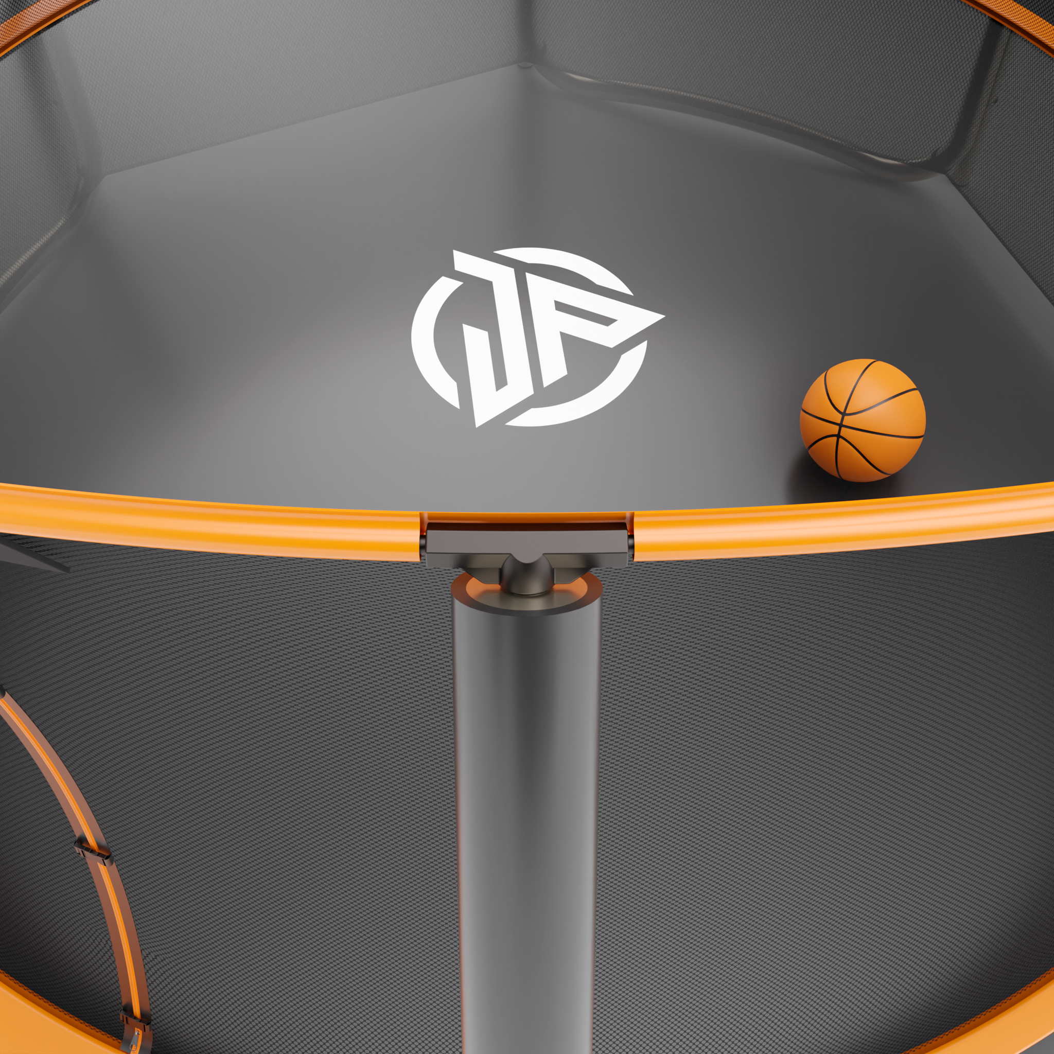 Батут Jump Power 8 ft Pro Inside Basket Orange - фото 3