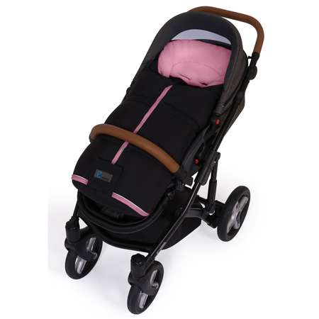 Конверт для коляски Altabebe AL2278SX черно-розовый