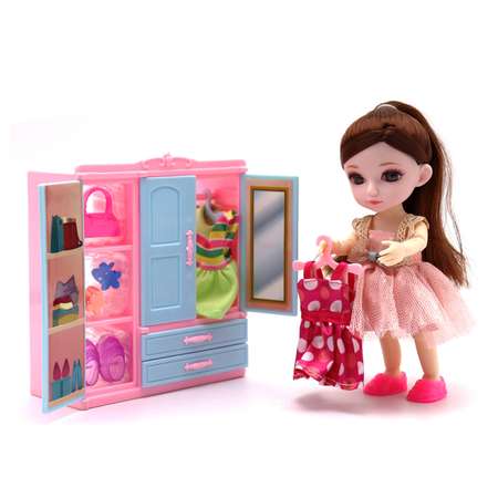 Набор игровой Funky Toys кукла шарнирная Малышка Лили 16 см гардеробная FT72007