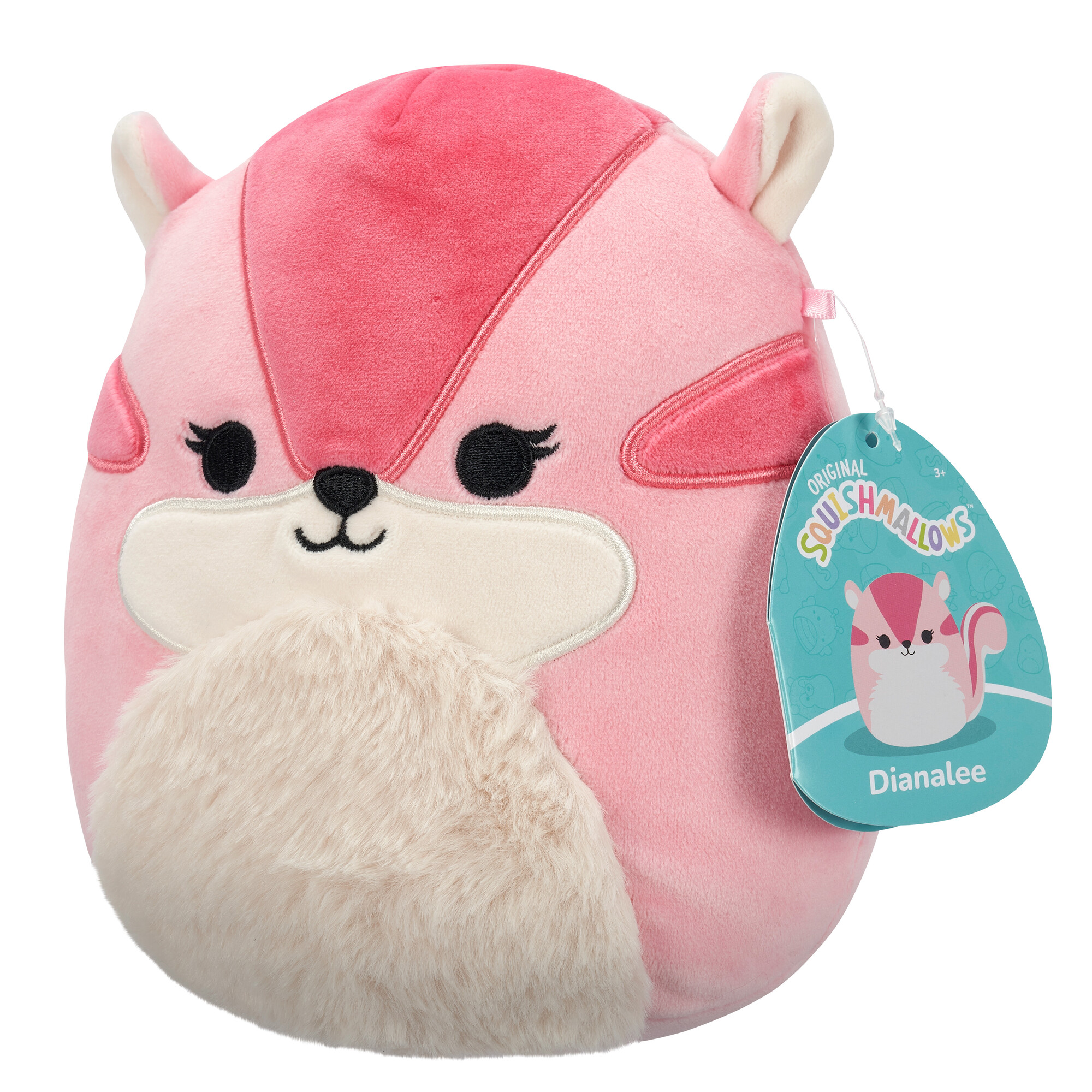 Игрушка мягкая Squishmallows Розовый бурундук - фото 1